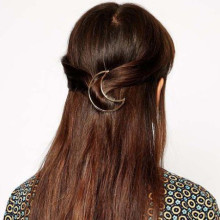 Barrette Epingle à Cheveux Demi Lune