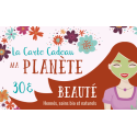 La Carte Cadeau Ma Planète Beauté d'une valeur de 30€