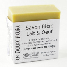 Savon Bio Bière Lait Oeuf corps et cheveux