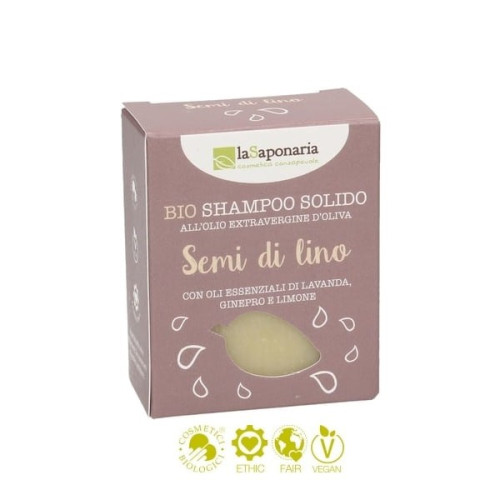 Shampoing Solide à l'Huile de Lin - Bio & Vegan - LaSaponaria - MA PLANETE BEAUTE