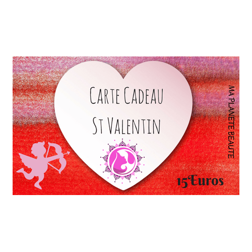 Carte Cadeau St Valentin 15€ - MA PLANETE BEAUTE