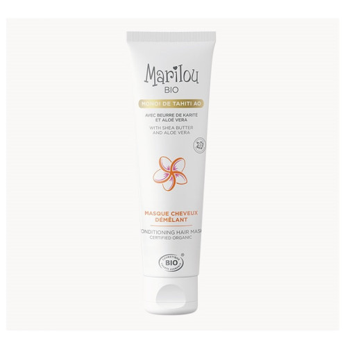 Masque Cheveux Démêlant à l’Huile de Monoï de Tahiti - Marilou Bio - MA PLANETE BEAUTE