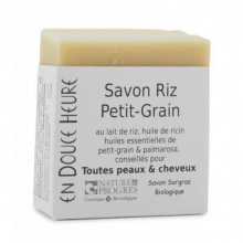 Savon Bio Riz Petit Grain & Shampoing Solide | En Douce Heure