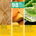 Masque Cheveux 3-en-1 Hydratant et Démêlant au Melon Bio - Pulpe de Vie