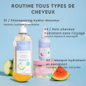 Masque Cheveux 3-en-1 Hydratant et Démêlant au Melon Bio - Pulpe de Vie