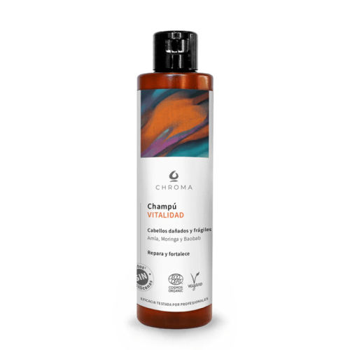 Shampoing Bio Vitalité (Cheveux Fins, Abimés, Fragiles) - Amla, Moringa, Baobab | Chroma