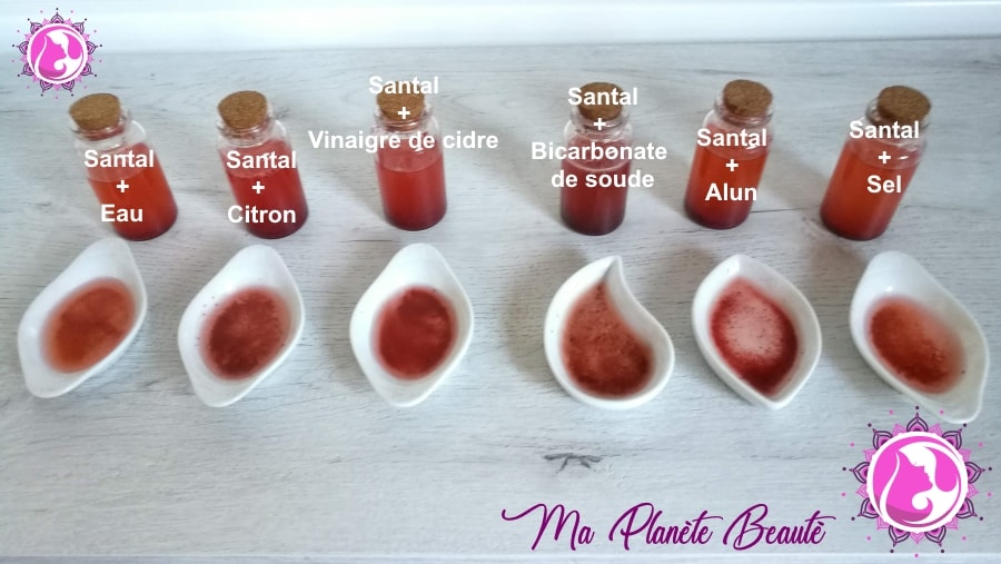 Santal rouge et variations