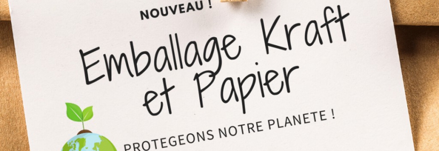EMBALLAGE ECOLOGIQUE KRAFT 100% BIODEGRADABLE !