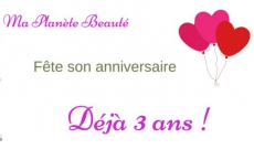 Nous fêtons notre anniversaire : Déjà 3 ans !