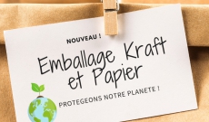 EMBALLAGE ECOLOGIQUE KRAFT 100% BIODEGRADABLE !